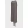 Wool midi skirt with tag