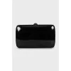 Rectangular leather clutch