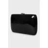 Rectangular leather clutch