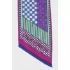 Printed silk scarf