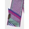 Printed silk scarf