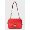 Red leather bag