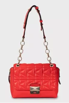 Red leather bag