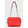 Red leather bag