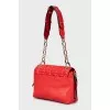 Red leather bag