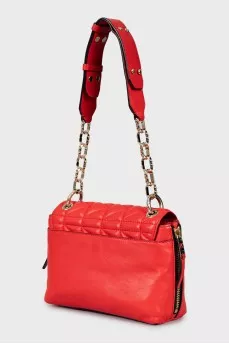 Red leather bag