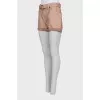 Mini shorts with belt