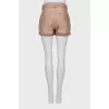 Mini shorts with belt