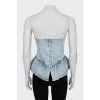 Denim top with frill