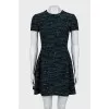 Fitted dress with zipper