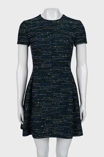 Fitted dress with zipper