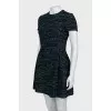 Fitted dress with zipper