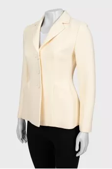 Fitted jacket with pockets