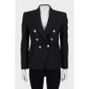 Wool jacket with silver buttons
