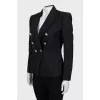 Wool jacket with silver buttons