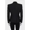 Wool jacket with silver buttons