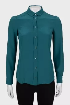 Slim fit silk shirt