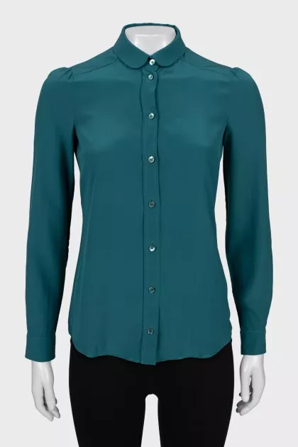 Slim fit silk shirt