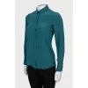 Slim fit silk shirt