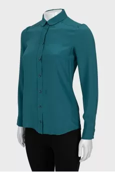 Slim fit silk shirt
