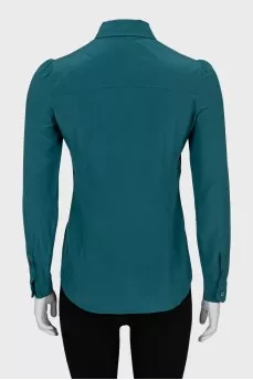 Slim fit silk shirt