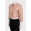 Silk jacket with collar