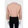Silk jacket with collar