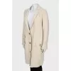 White wool coat