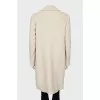 White wool coat