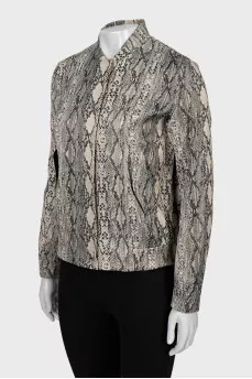 Animal print jacket
