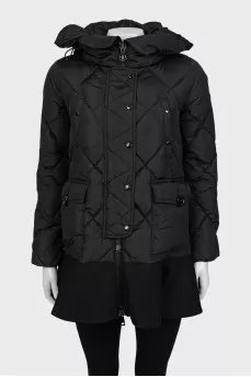 Quilted A-line jacket