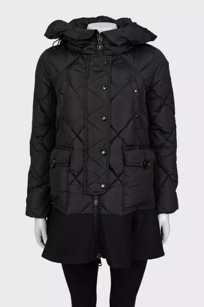 Quilted A-line jacket