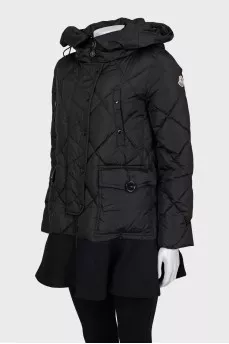Quilted A-line jacket