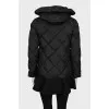 Quilted A-line jacket