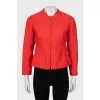 Red fitted jacket