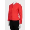 Red fitted jacket