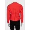 Red fitted jacket