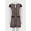 Short sleeve tweed dress