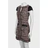 Short sleeve tweed dress