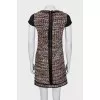 Short sleeve tweed dress