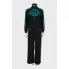 Tracksuit with green inserts