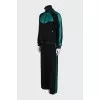 Tracksuit with green inserts