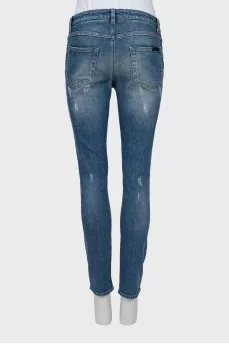 Distressed jeans