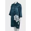 Silk dress with buttons