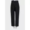 High waist straight jeans