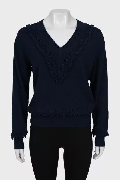 Knitted cashmere pullover