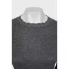 Long sleeve with voluminous sleeves and lurex