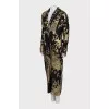Jumpsuit with gold print