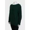 Green cashmere sweater