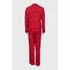 Red printed suit